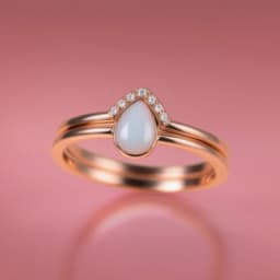 Muttermilchschmuck DIY Box - Tropfen Ring “Together” mit Vorsteckring - thumbnail 1