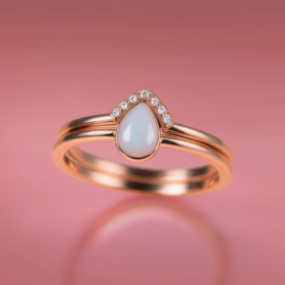 Muttermilchschmuck DIY Box - Tropfen Ring “Together” mit Vorsteckring