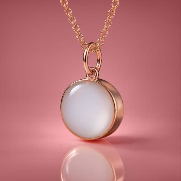 Muttermilchschmuck DIY Box - 12mm runde Medaillon Halskette „Circle of Life“